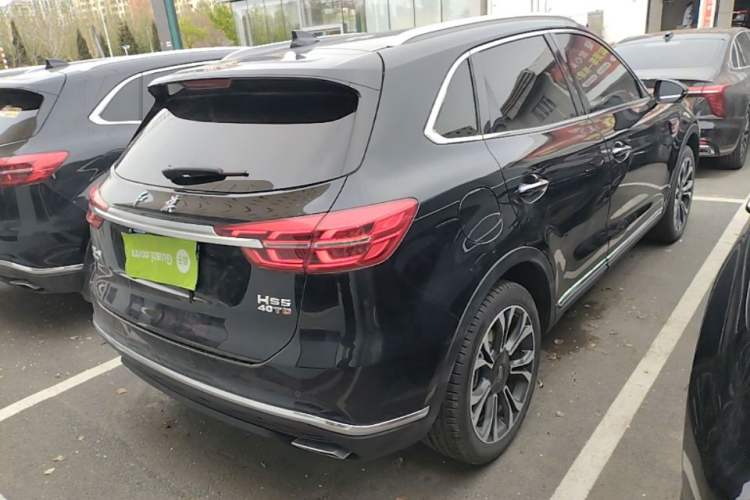 Used Hongqi HS5 2019 2.0T Smart Connect Flagship All-Wheel-Drive Version Rear Right 45 Deg