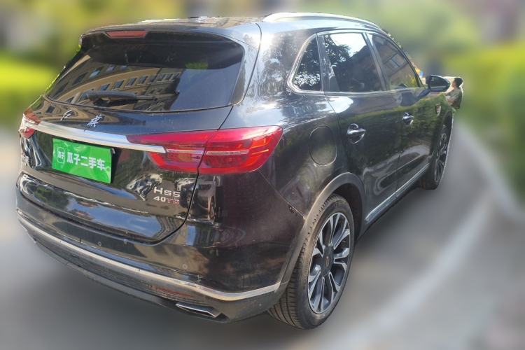 Used Hongqi HS5 2019 2.0T Smart Connect Flagship All-Wheel-Drive Version Rear Right 45 Deg