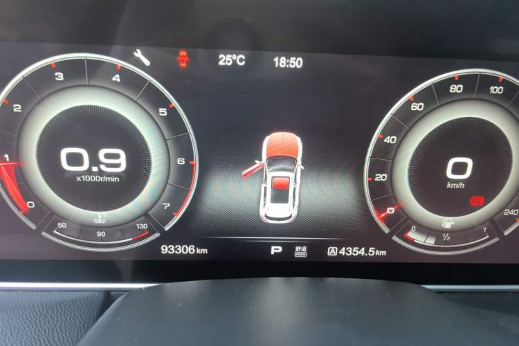 Used Hongqi HS5 2019 2.0T Smart Connect Flagship Edition Instrument Cluster