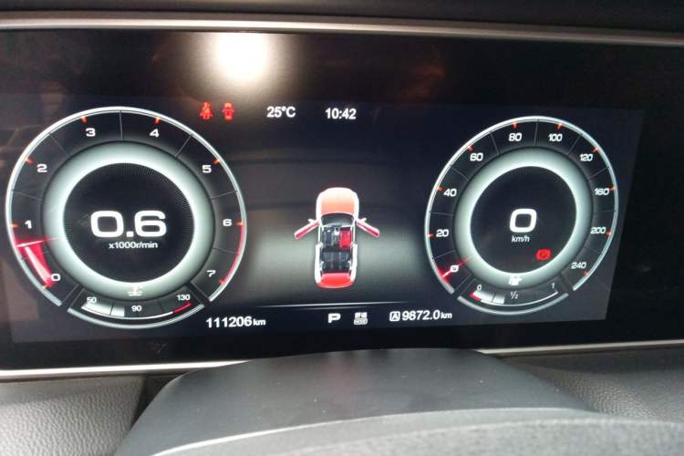 Used Hongqi HS5 2019 2.0T Smart Connect Flagship All-Wheel-Drive Version Instrument Cluster