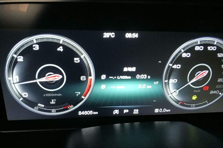 Used Hongqi HS5 2019 2.0T Smart Connect Flagship All-Wheel-Drive Version Instrument Cluster