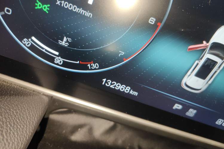 Used Hongqi HS5 2019 2.0T Smart Connect Flagship Edition Odometer Close Up