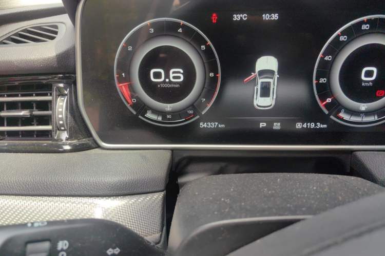 Used Hongqi HS5 2019 2.0T Smart Connect Flagship Edition Odometer Close Up