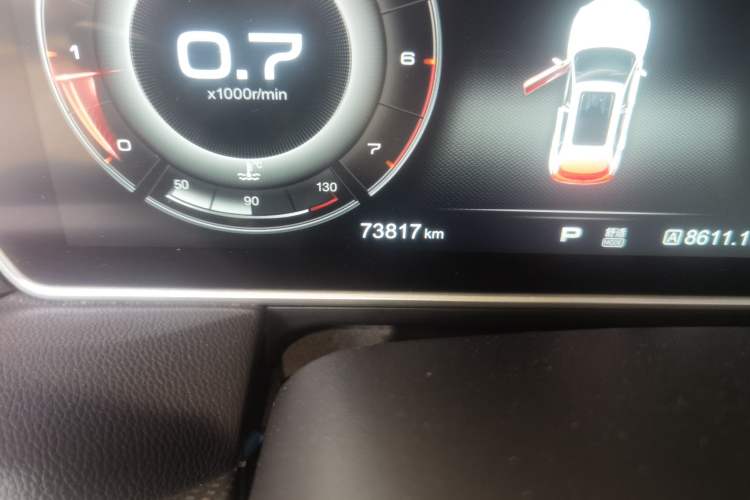 Used Hongqi HS5 2019 2.0T Smart Connect Flagship All-Wheel-Drive Version Odometer Close Up