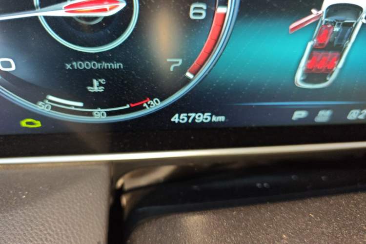 Used Hongqi HS5 2019 2.0T Smart Connect Flagship Edition Odometer Close Up