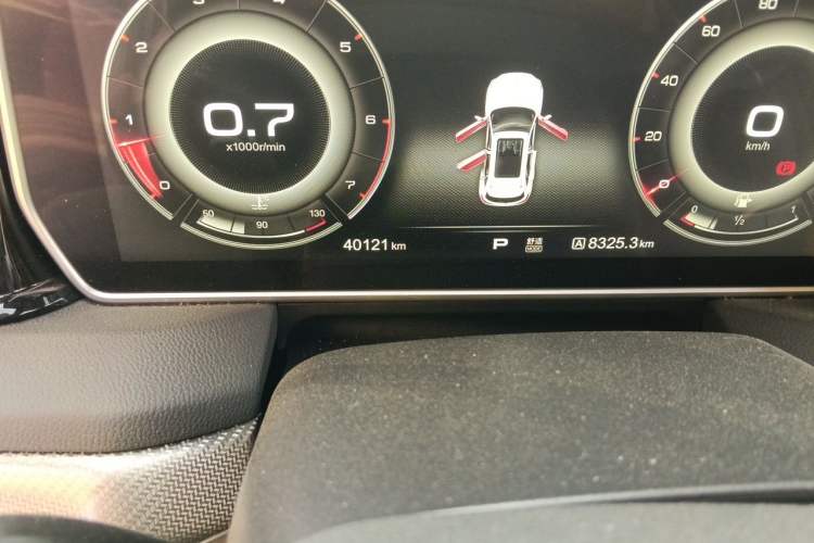 Used Hongqi HS5 2019 2.0T Smart Connect Flagship Edition Odometer Close Up
