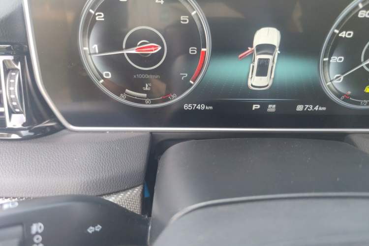 Used Hongqi HS5 2019 2.0T Smart Connect Flagship All-Wheel-Drive Version Odometer Close Up