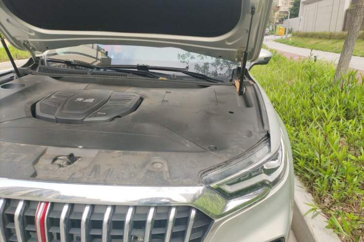 Used Hongqi HS5 2019 2.0T Smart Connect Flagship All-Wheel-Drive Version Engine Bay Left