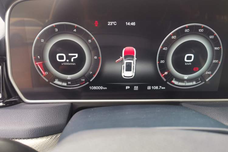 Used Hongqi HS5 2019 2.0T Smart Connect Flagship Edition Odometer Close Up