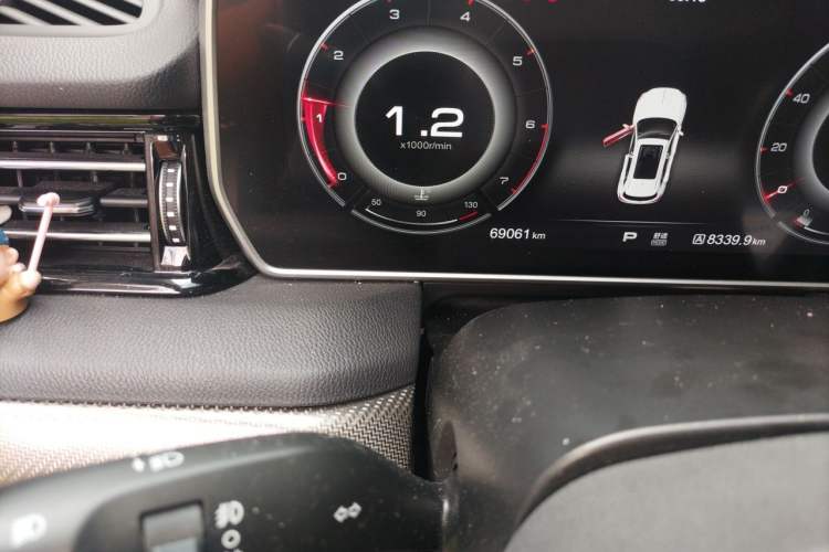 Used Hongqi HS5 2019 2.0T Smart Connect Flagship All-Wheel-Drive Version Odometer Close Up