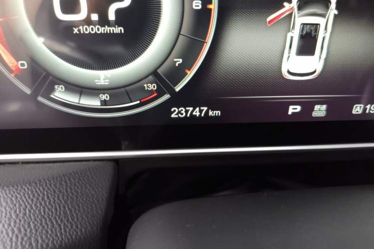 Used Hongqi HS5 2019 2.0T Smart Connect Flagship Edition Odometer Close Up