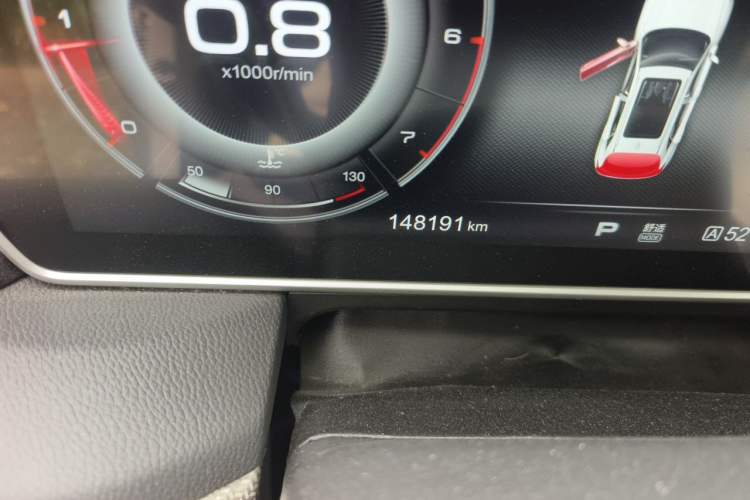 Used Hongqi HS5 2019 2.0T Smart Connect Flagship Edition Odometer Close Up