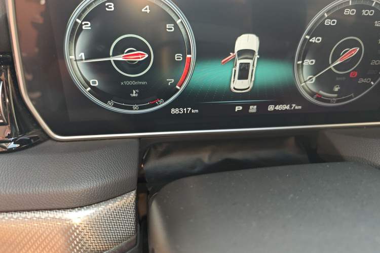 Used Hongqi HS5 2019 2.0T Smart Connect Flagship All-Wheel-Drive Version Odometer Close Up