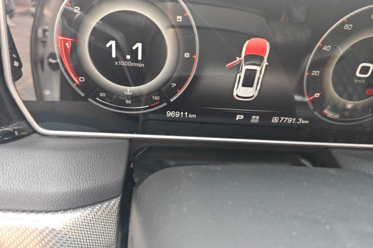 Used Hongqi HS5 2019 2.0T Smart Connect Flagship Edition Odometer Close Up
