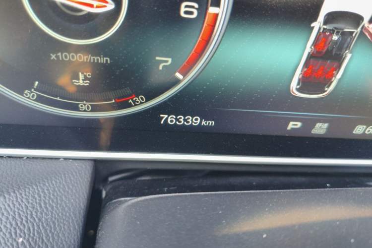 Used Hongqi HS5 2019 2.0T Smart Connect Flagship All-Wheel-Drive Version Odometer Close Up