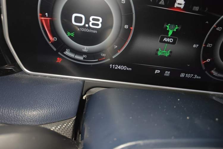 Used Hongqi HS5 2019 2.0T Smart Connect Flagship All-Wheel-Drive Version Odometer Close Up