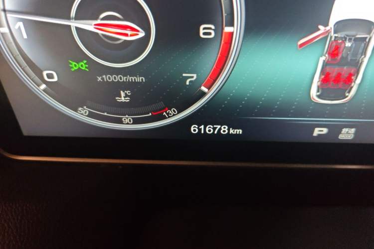Used Hongqi HS5 2019 2.0T Smart Connect Flagship Edition Odometer Close Up