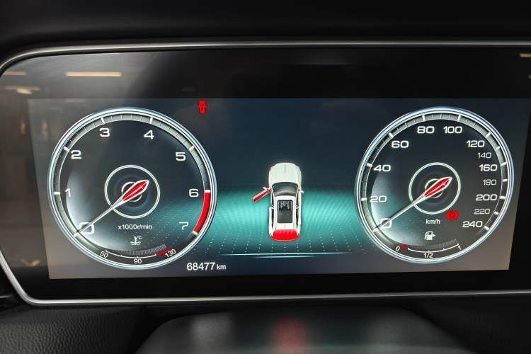 Used Hongqi HS5 2019 2.0T Smart Connect Flagship All-Wheel-Drive Version Odometer Close Up