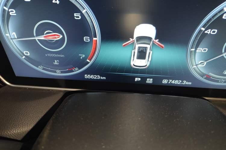 Used Hongqi HS5 2019 2.0T Smart Connect Flagship All-Wheel-Drive Version Odometer Close Up