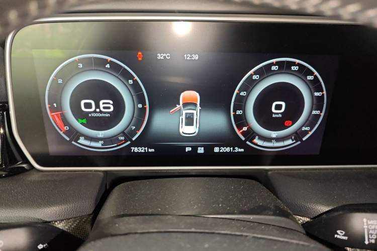Used Hongqi HS5 2019 2.0T Smart Connect Flagship Edition Instrument Cluster