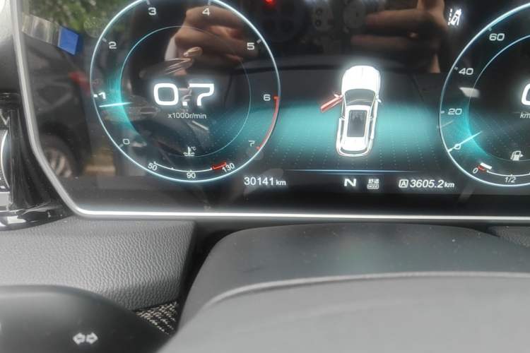 Used Hongqi HS5 2019 2.0T Smart Connect Flagship Edition Odometer Close Up