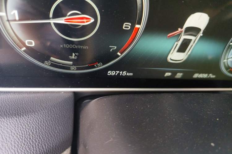 Used Hongqi HS5 2019 2.0T Smart Connect Flagship All-Wheel-Drive Version Odometer Close Up
