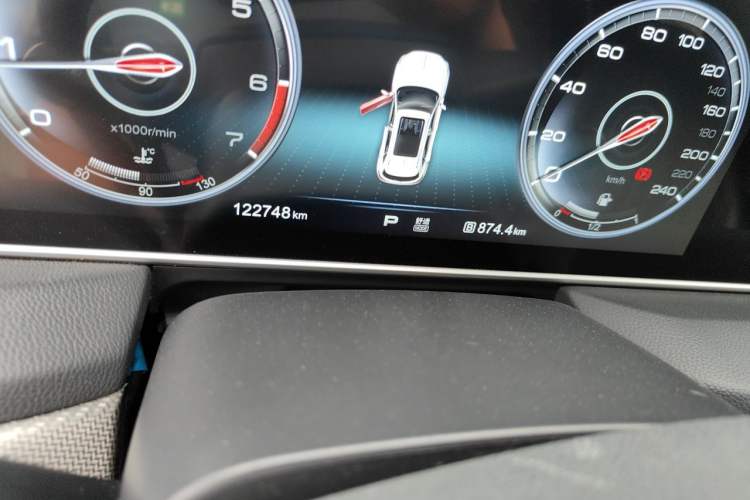 Used Hongqi HS5 2019 2.0T Smart Connect Flagship Edition Odometer Close Up