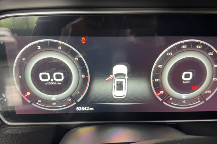 Used Hongqi HS5 2019 2.0T Smart Connect Flagship Edition Odometer Close Up
