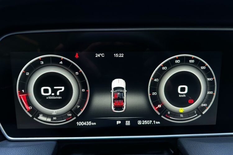Used Hongqi HS5 2019 2.0T Smart Connect Flagship All-Wheel-Drive Version Odometer Close Up