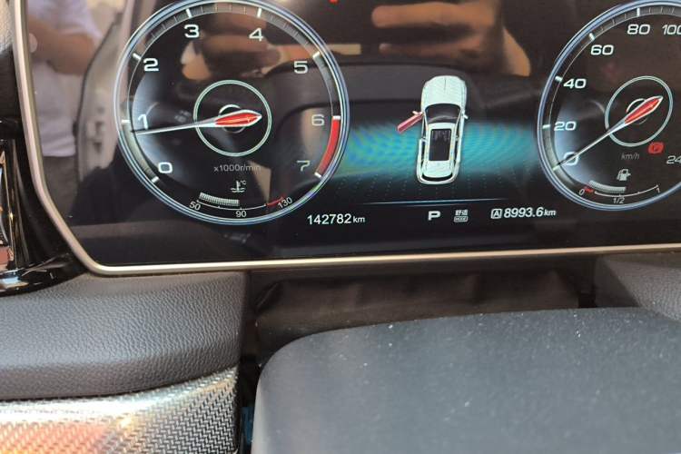 Used Hongqi HS5 2019 2.0T Smart Connect Flagship Edition Odometer Close Up