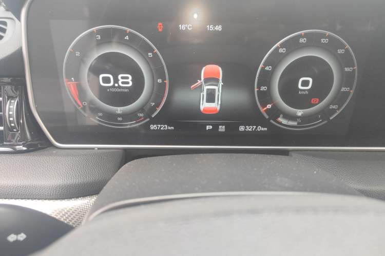Used Hongqi HS5 2019 2.0T Smart Connect Flagship Edition Odometer Close Up