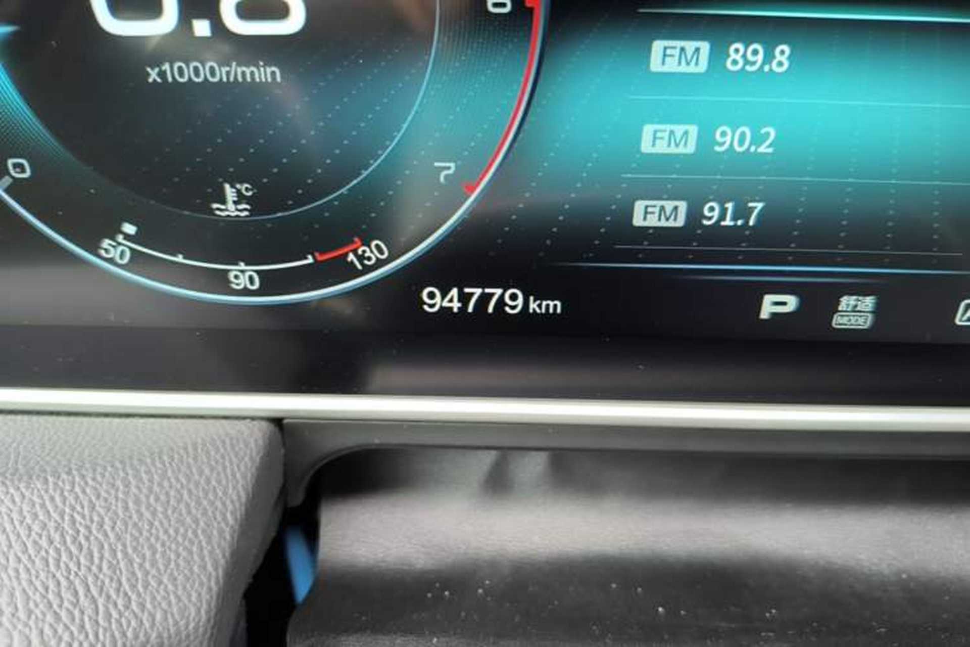 Used Hongqi HS5 2019 2.0T Smart Connect Flagship All-Wheel-Drive Version Odometer Close Up
