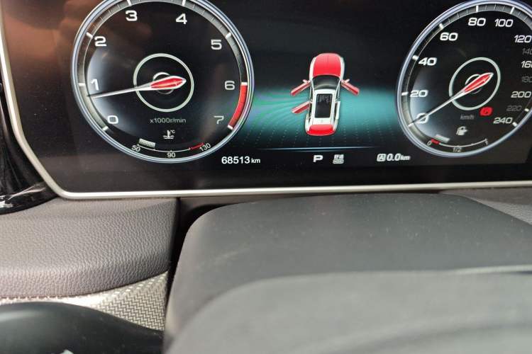 Used Hongqi HS5 2019 2.0T Smart Connect Flagship Edition Odometer Close Up