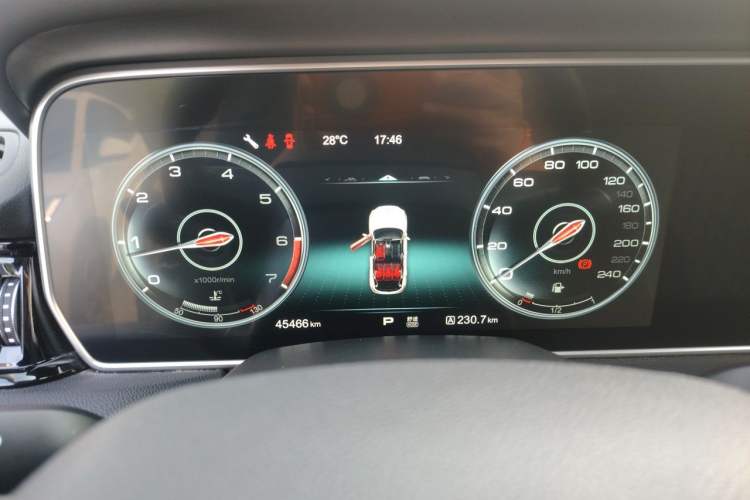 Used Hongqi HS5 2019 2.0T Smart Connect Flagship Edition Instrument Cluster