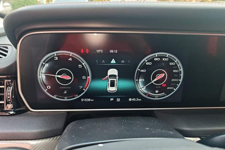 Used Hongqi HS5 2019 2.0T Smart Connect Flagship All-Wheel-Drive Version Instrument Cluster