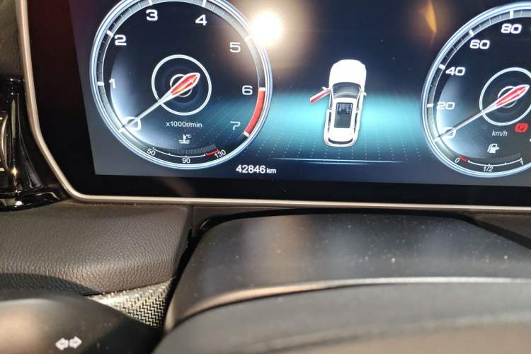Used Hongqi HS5 2019 2.0T Smart Connect Flagship Edition Odometer Close Up