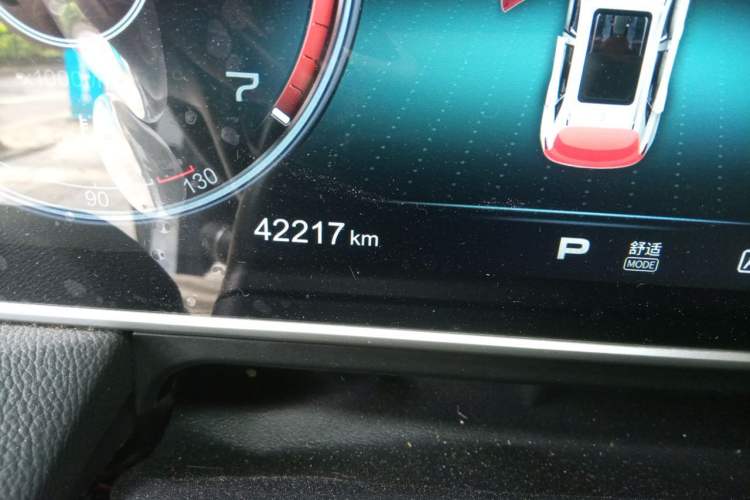 Used Hongqi HS5 2019 2.0T Smart Connect Flagship Edition Odometer Close Up