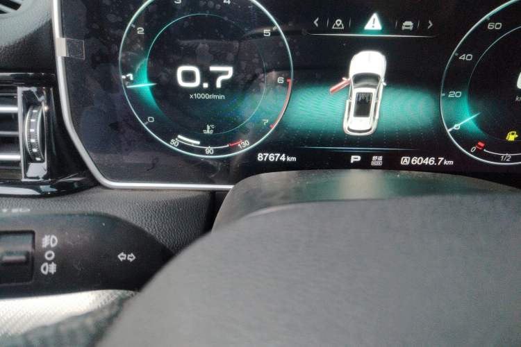 Used Hongqi HS5 2019 2.0T Smart Connect Flagship Edition Odometer Close Up