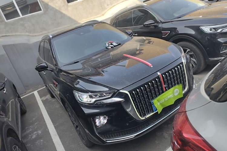 Used Hongqi HS5 2022 Facelifted Version 2.0T Smart Connect Flagship All-Wheel-Drive Edition Front Right 45 Deg
