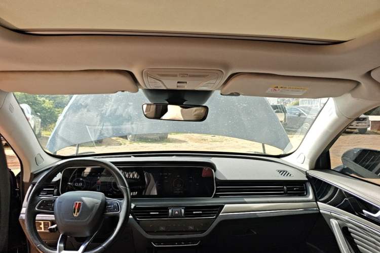 Used Hongqi HS5 2022 Facelifted Version 2.0T Smart Connect Flagship All-Wheel-Drive Edition Headliner