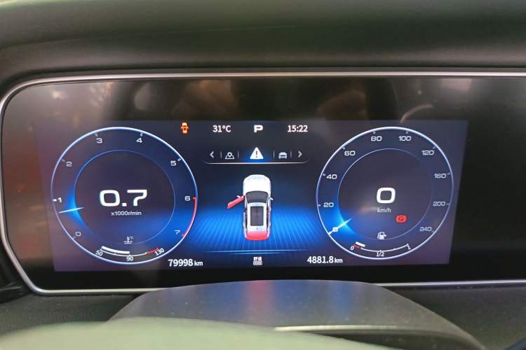 Used Hongqi HS5 2022 Revised Version 2.0T Smart Connect Flagship Edition Instrument Cluster