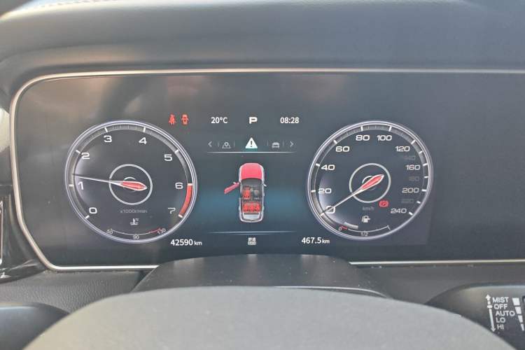 Used Hongqi HS5 2022 Revised Version 2.0T Smart Connect Flagship Edition Instrument Cluster