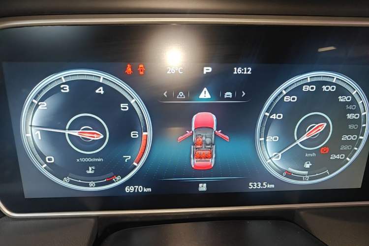 Used Hongqi HS5 2022 Revised Version 2.0T Smart Connect Flagship Edition Instrument Cluster