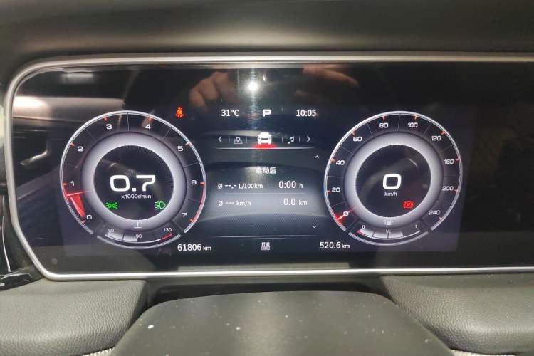 Used Hongqi HS5 2022 Facelifted Version 2.0T Smart Connect Flagship All-Wheel-Drive Edition Instrument Cluster