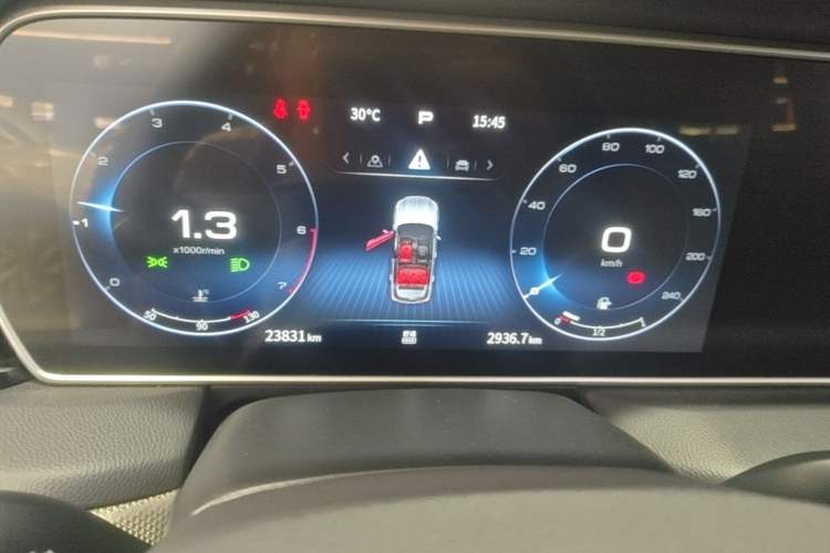 Used Hongqi HS5 2022 Revised Version 2.0T Smart Connect Flagship Edition Instrument Cluster