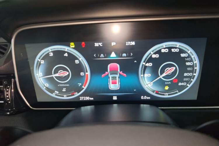 Used Hongqi HS5 2022 Revised Version 2.0T Smart Connect Flagship Edition Instrument Cluster