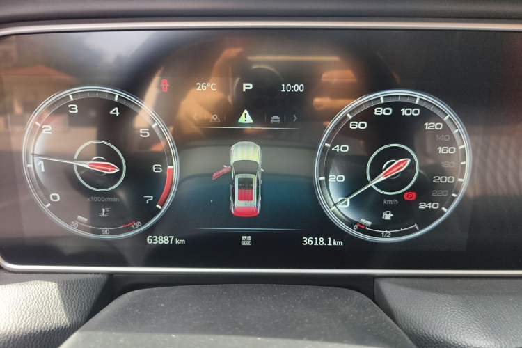 Used Hongqi HS5 2022 Facelifted Version 2.0T Smart Connect Flagship All-Wheel-Drive Edition Instrument Cluster