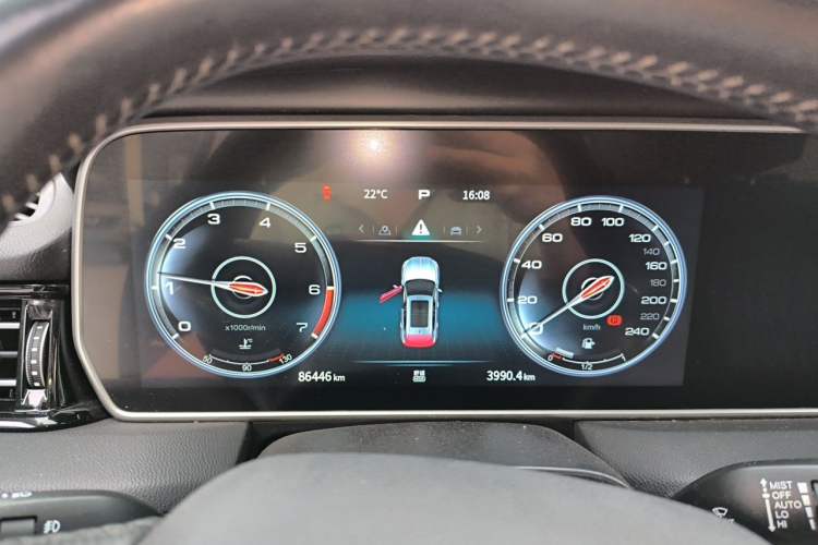 Used Hongqi HS5 2022 Revised Version 2.0T Smart Connect Flagship Edition Instrument Cluster