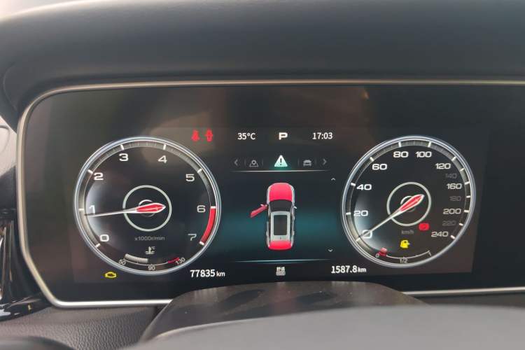 Used Hongqi HS5 2022 Facelifted Version 2.0T Smart Connect Flagship All-Wheel-Drive Edition Instrument Cluster