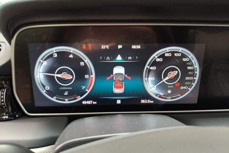 Used Hongqi HS5 2022 2.0T Smart Connect Flagship All-Wheel-Drive Version Instrument Cluster
